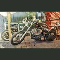 Harley Davidson chopper/bobber. . Harley Davidson chopper/bobber. .