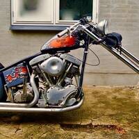 Min Harley som jag haft sen -83