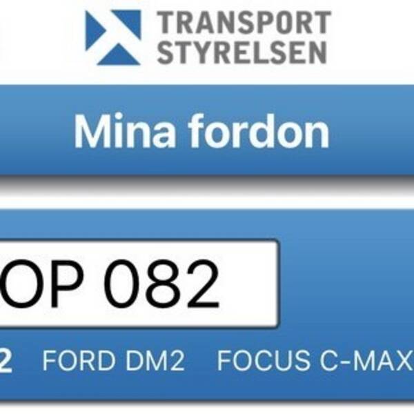 Fordon - Ford C-Max, 2006 (grå) Fordon - Ford C-Max, 2006 (grå)