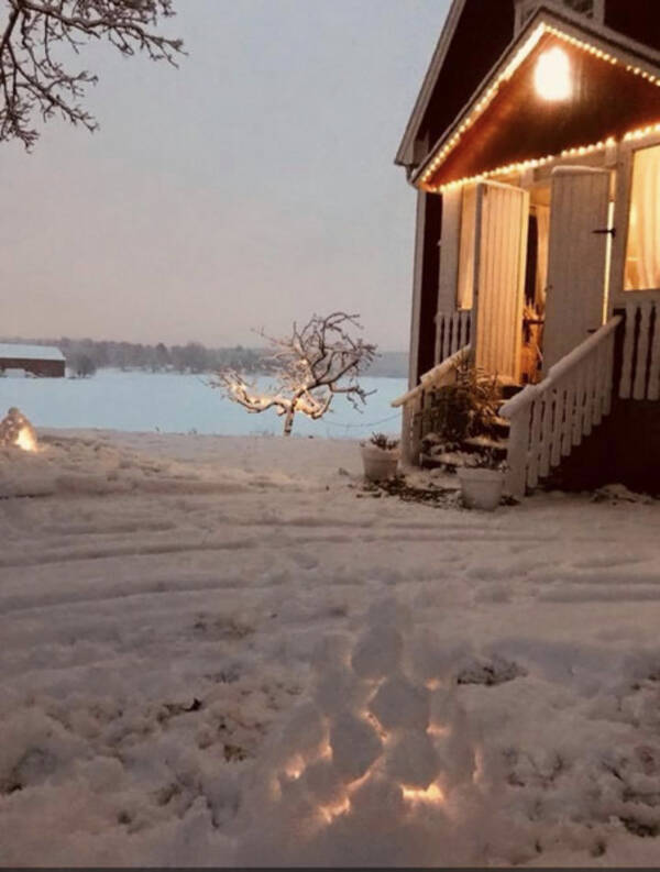 Hus - Vinter vid huset i Eskilstuna 