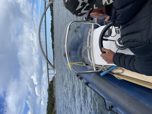 Fordon - Blå ribbbåt  Fordon - Blå ribbbåt
