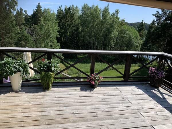 Hus - vre altan med vxthus 