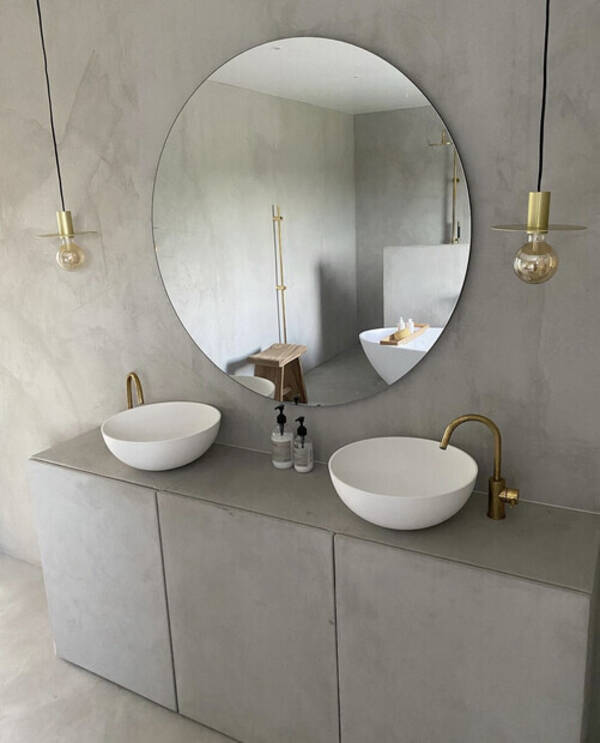 Hus - Stort badrum microcement