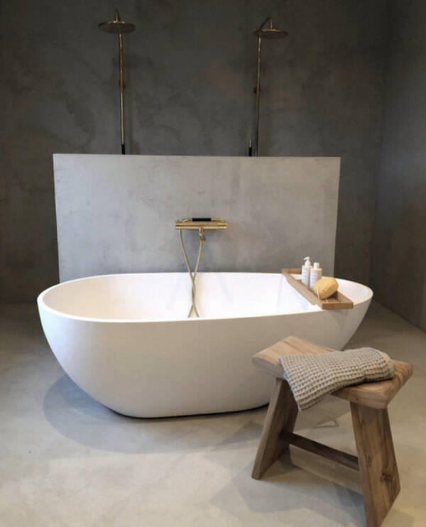 Hus - Stort badrum microcement