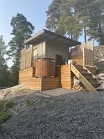 Bastun med badtunna Bastun med badtunna