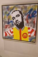 Pop-art canvastavla, Kanye West. 70x70cm Pop-art canvastavla, Kanye West. 70x70cm