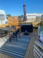 Uppställd husvagn Uppställd husvagn