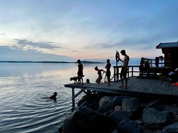 Sommarstuga - Sommarstugan i Hudiksvalls skrgrd. 