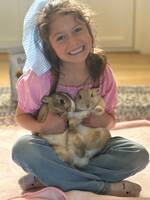 Kaninerna Bosse och Fluffy 