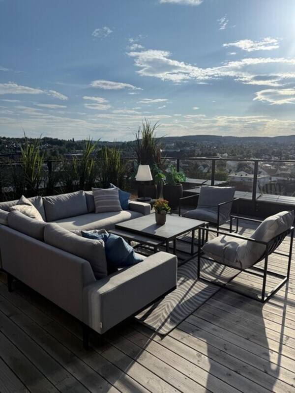 Leilighet - Stor takterrasse i Lillestrm 