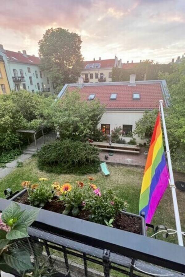 Annet - Bakgrd med stor plass og mye grnt