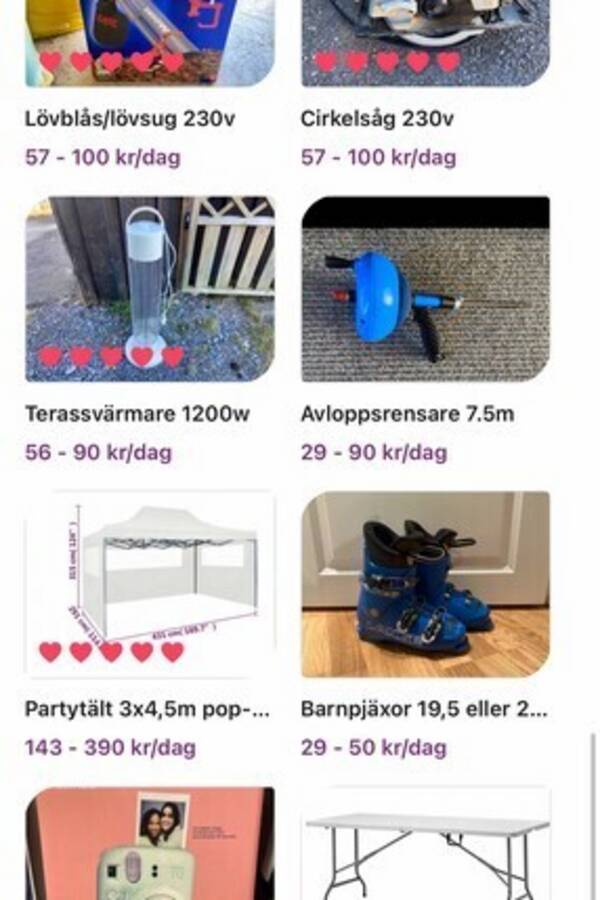 Rekvista - Bord/stolar/kamera/fläkt