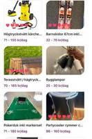 Bygglampor/pokerduk/partycooler