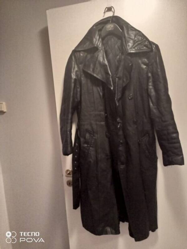 Rekvista - Lång lädermantel