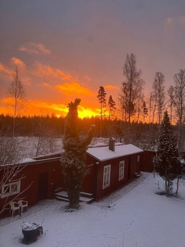 Hus - Hyddan,  ateljé vintertid