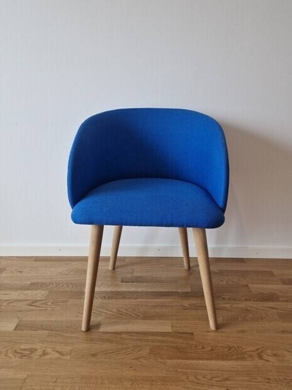 Rekvista - Stol/köksstol i cobaltblå tyg