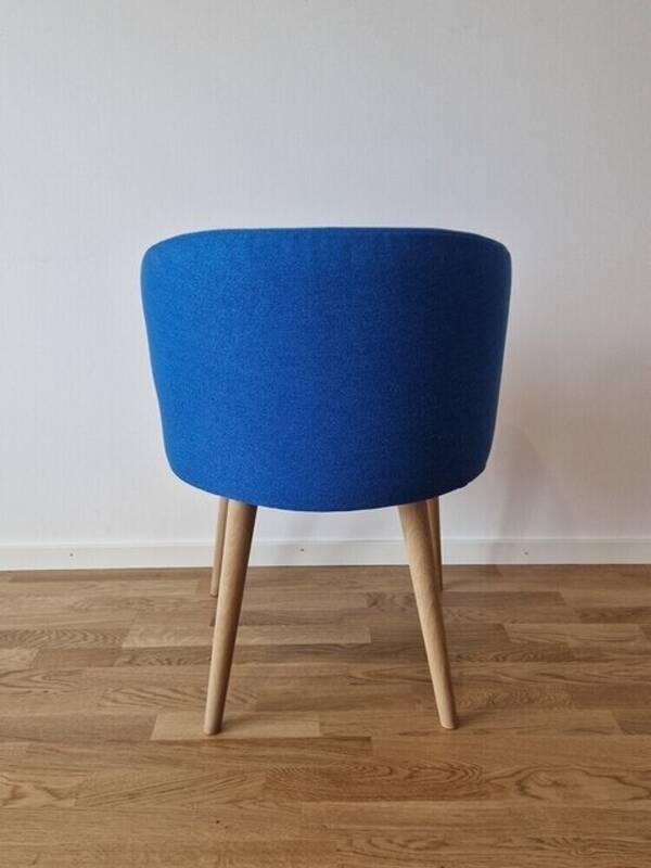 Rekvista - Stol/köksstol i cobaltblå tyg