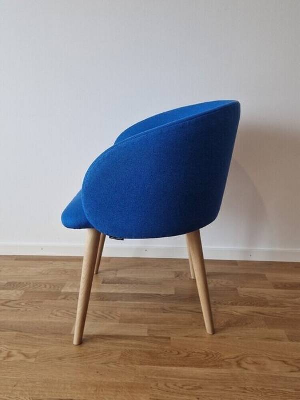 Rekvista - Stol/köksstol i cobaltblå tyg
