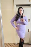 Purple woolen dress Purple woolen dress