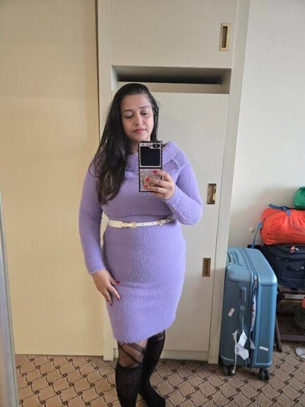 Revisitter - Purple woolen dress 