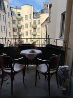 Balkong  mot innergård 