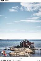 Sjöbod på egen ö/holme Hönö