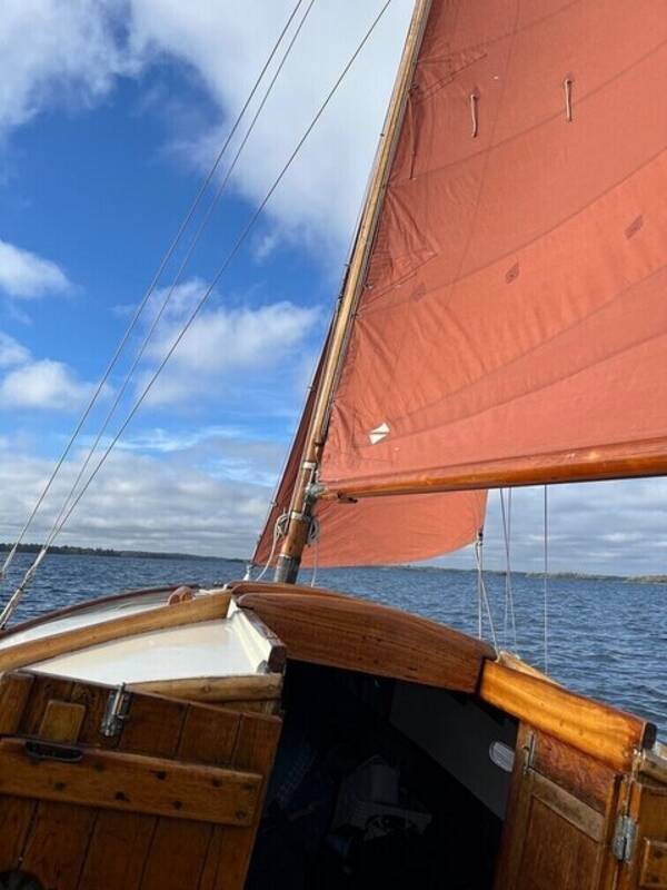 Fordon - Träbåt - segelbåt år 1930